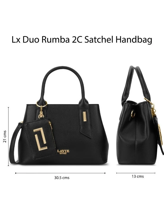 Lavie  Luxe Women's Duo Rumba Handbag (Black) for Women | Best Price UAE